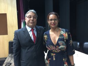 Diretor-geral do IBC, João Figueiredo, e pró-reitora de Ensino do IFRJ, Alessandra Paulon
